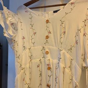 White SHEIN midi dress NEW